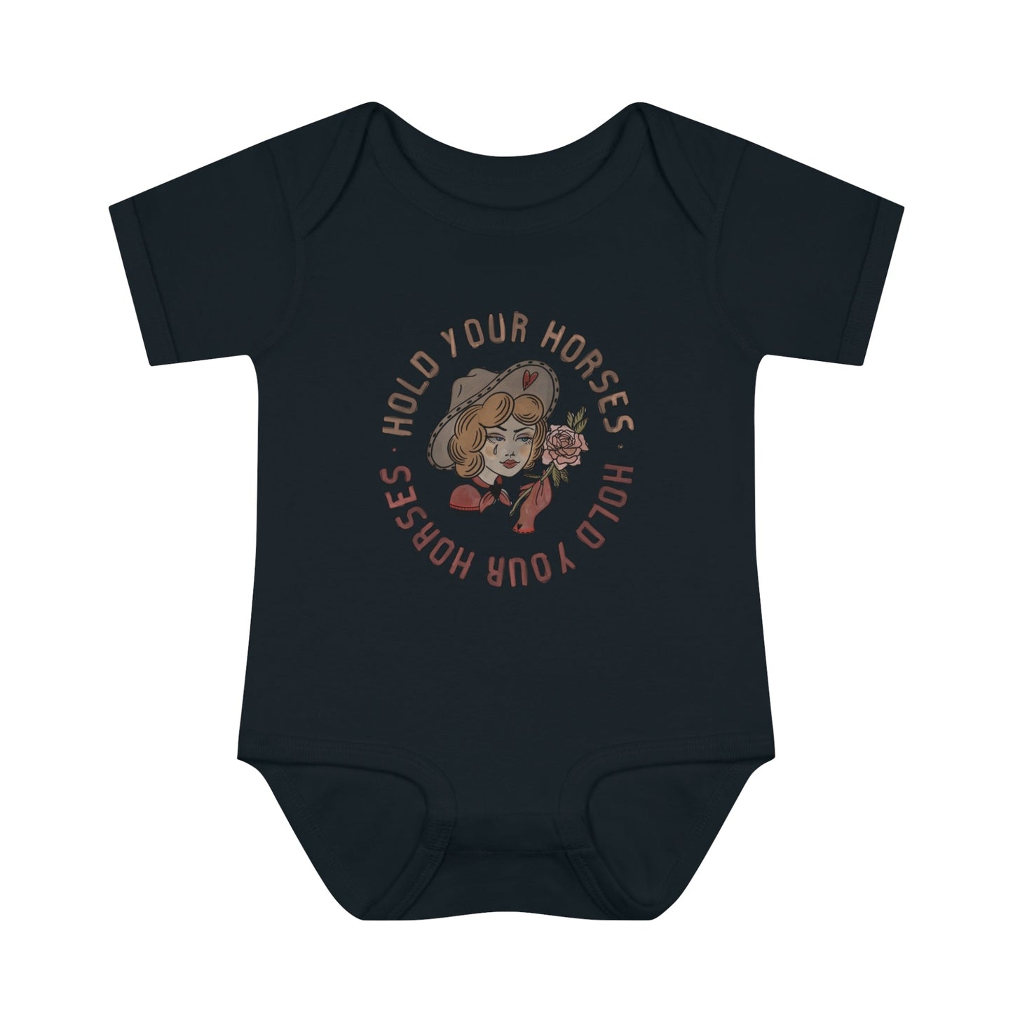 Flyin' T 'Hold Your Horses'- Baby Bodysuit