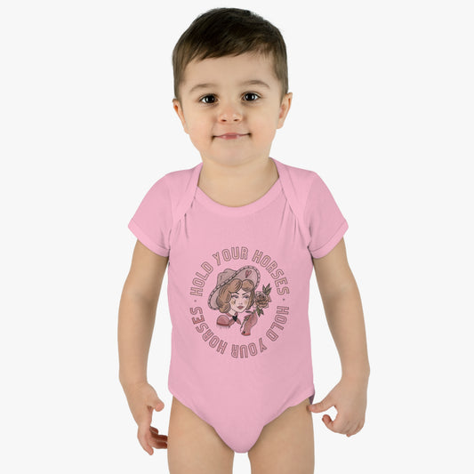 Flyin' T 'Hold Your Horses'- Baby Bodysuit