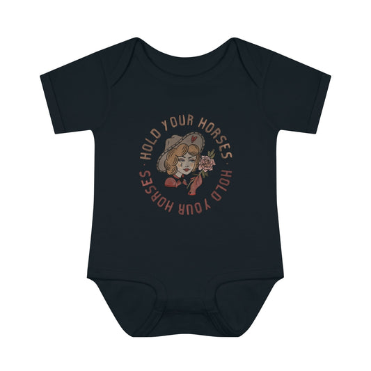 Flyin' T 'Hold Your Horses'- Baby Bodysuit